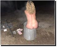 Gets steamy when washing off the grime after a late night sxs ride in Talledega. from grime