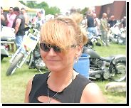 Postcards from AltBoobWorld : "Went to a biker's rally but it was all greasy men with greasy bikes. Got a nice stripey tan tho. Love R x" from greasy hair